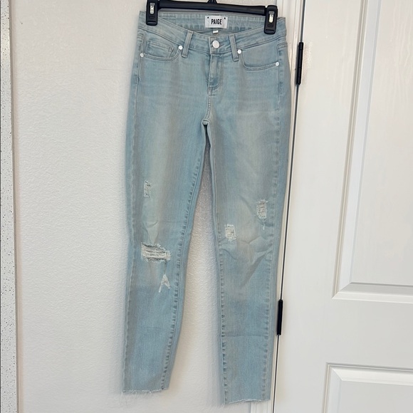 PAIGE Denim - PAIGE VERDUGO Skinny Jeans Distressed Style